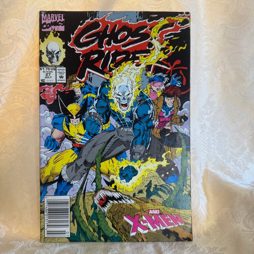 Ghost Rider #27 Marvel 1992 X-Men Wolverine Gambit Crossover